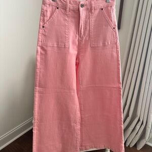 Chic Pink Flare Jeans for Women